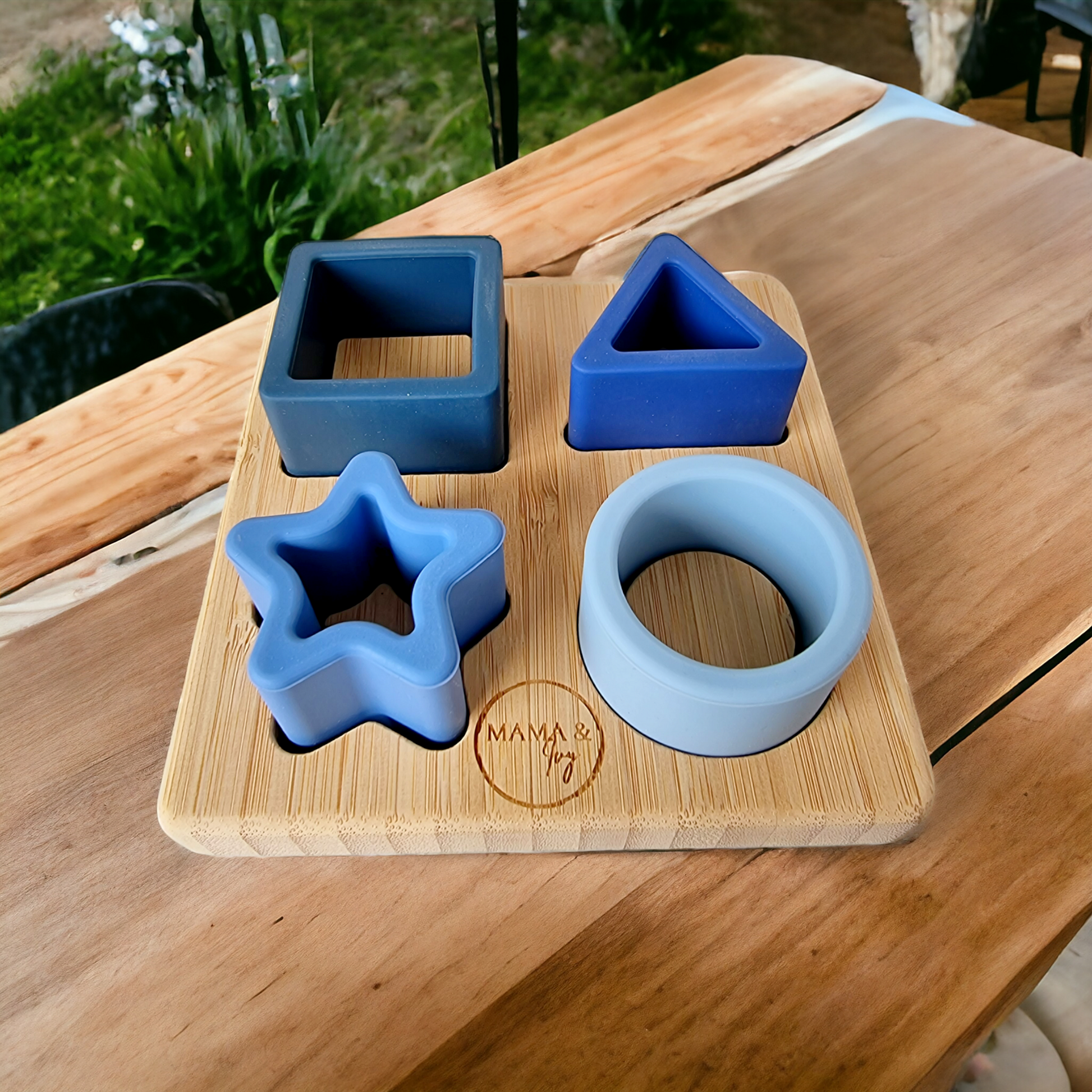 3D Shape Puzzle - Blue - Mama & Ivy