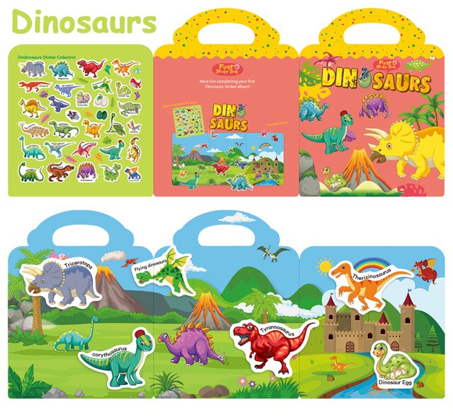 Reusable Sticker Scene Activity Books - Mama & Ivy