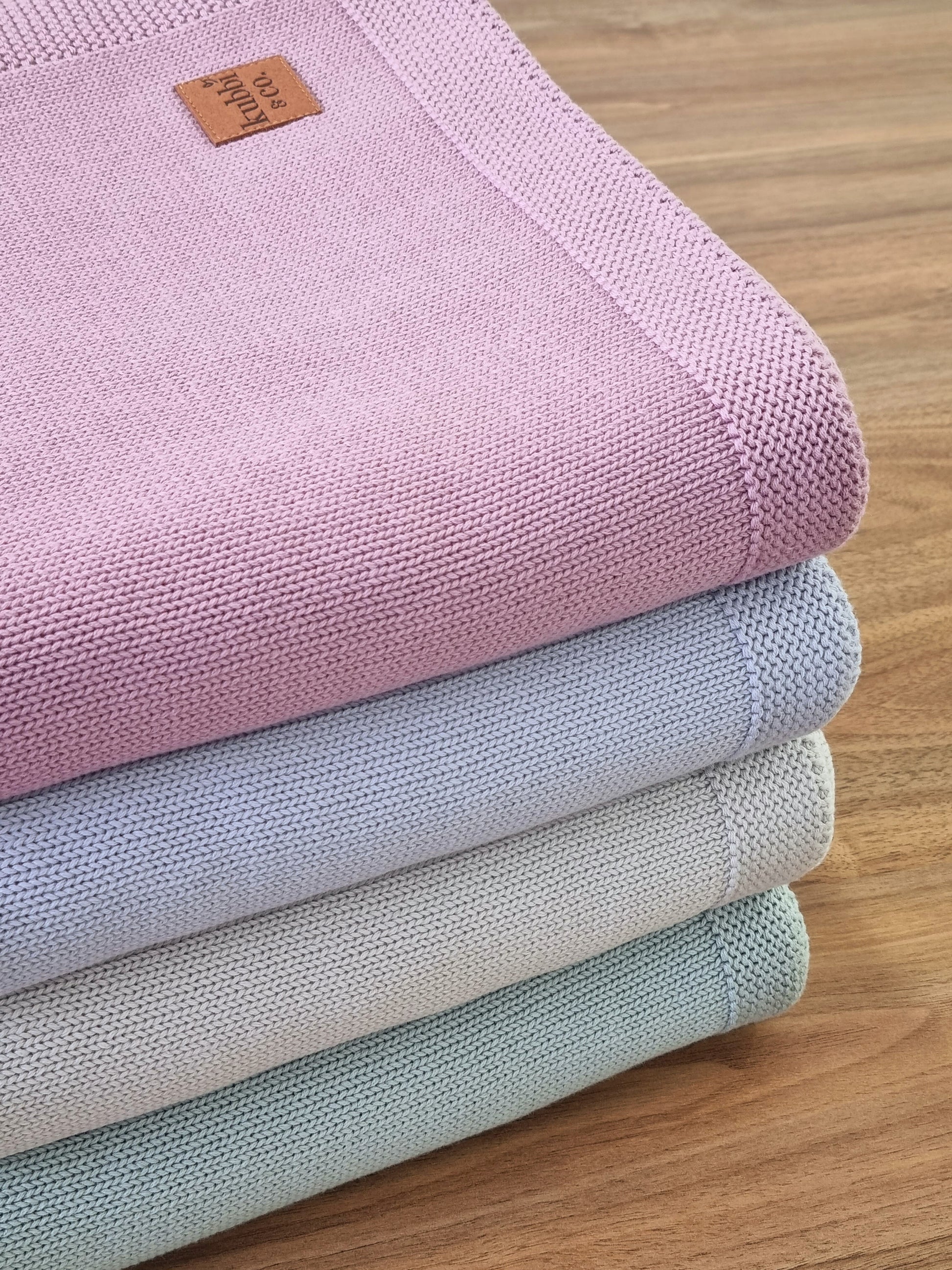 Organic Cotton Knit Blankets - Mama & Ivy