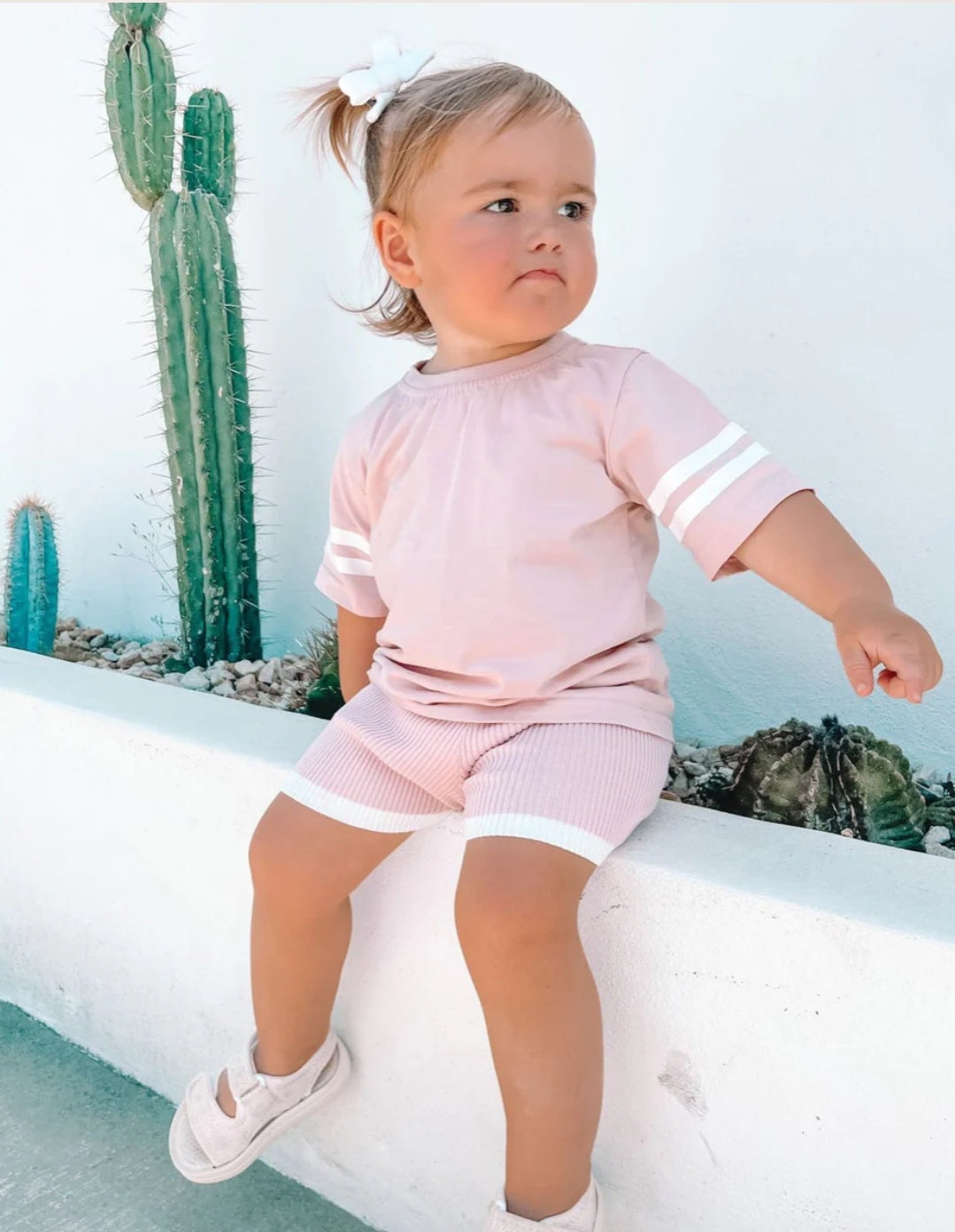 Rose Knit Bike Shorts - Mama & Ivy