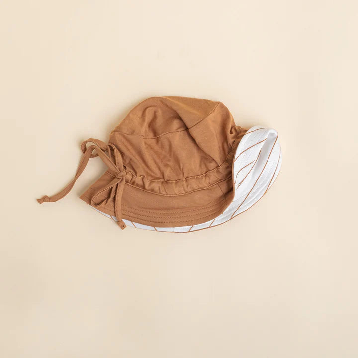 Bamboo Reversible Hat - Toffee - Mama & Ivy