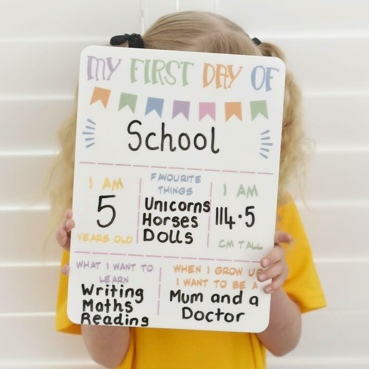 First Day of School Plaque - Mama & Ivy