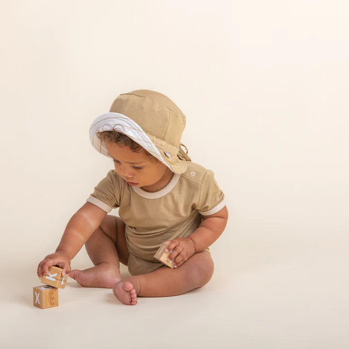 Bamboo Reversible Hat - Olive/Moss - Mama & Ivy