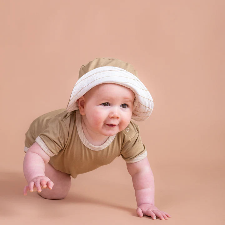 Bamboo Reversible Hat - Olive/Moss - Mama & Ivy