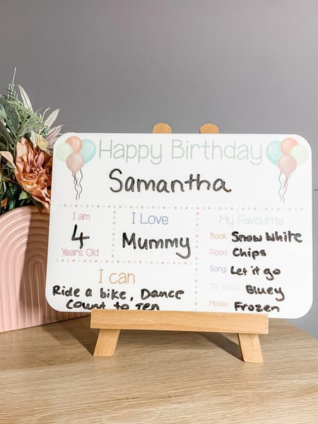 Birthday Milestone Plaque - Mama & Ivy