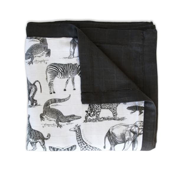 Vintage Animals Muslin Reversible Quilt - Mama & Ivy