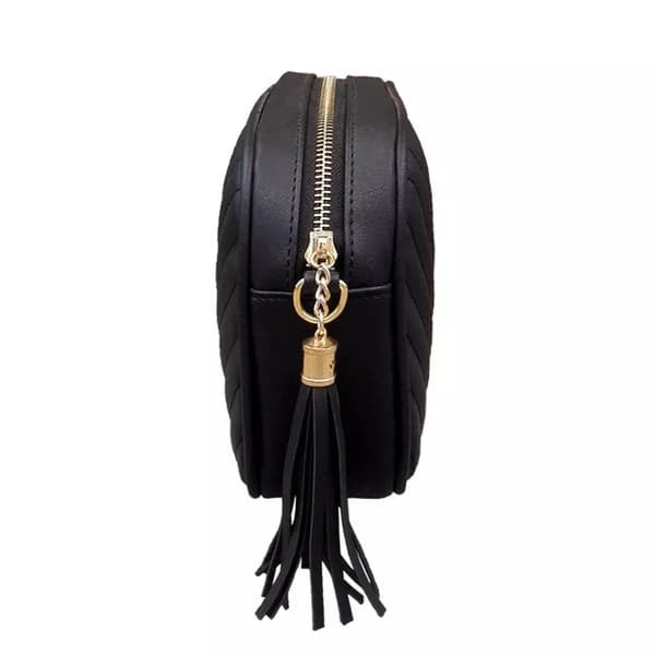 Ebony Black Vegan Leather Bag - Mama & Ivy