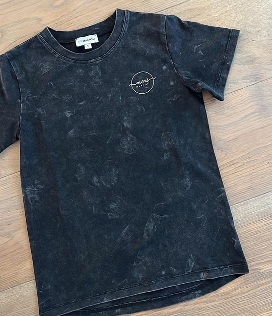 Black Stone Washed Tee - Mama & Ivy