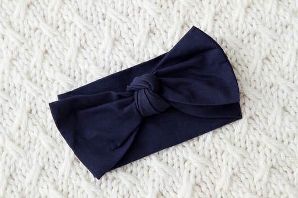 Navy Wrap Bow - Mama & Ivy