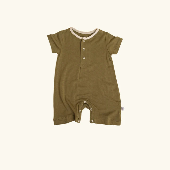 Romper Pocket - Olive - Mama & Ivy