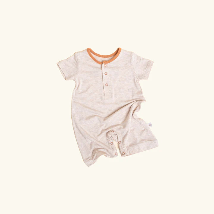 Romper Pocket - Oat - Mama & Ivy